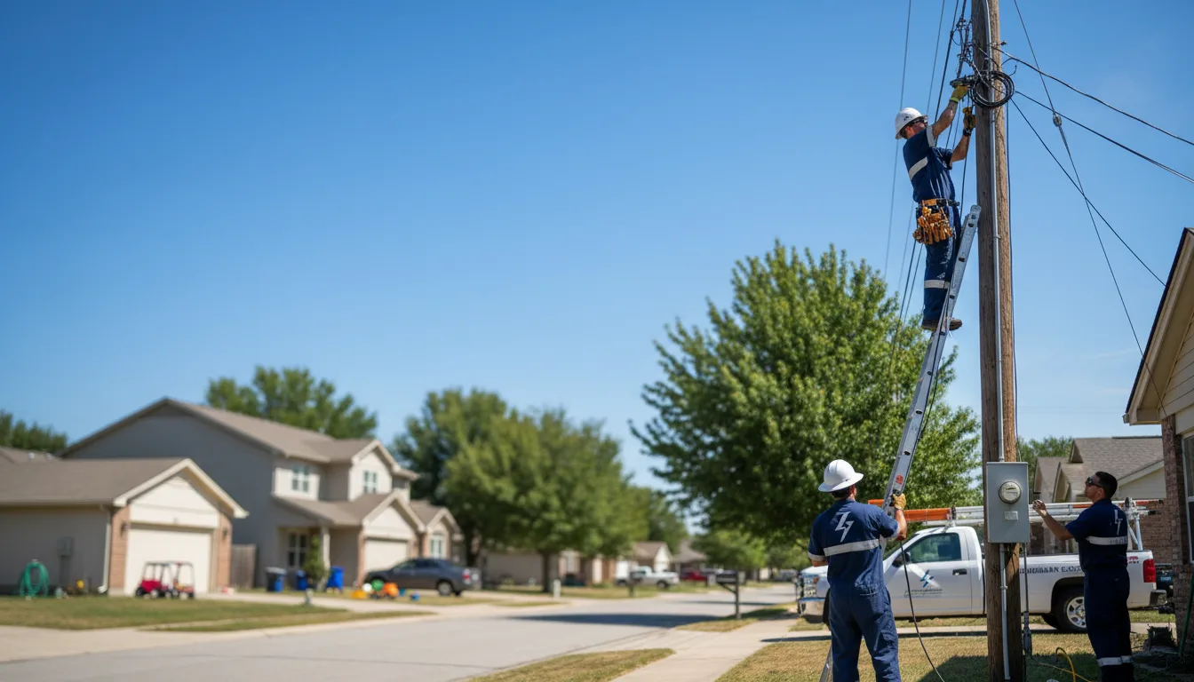 Residential electrician providing installation services in Crowder, MS